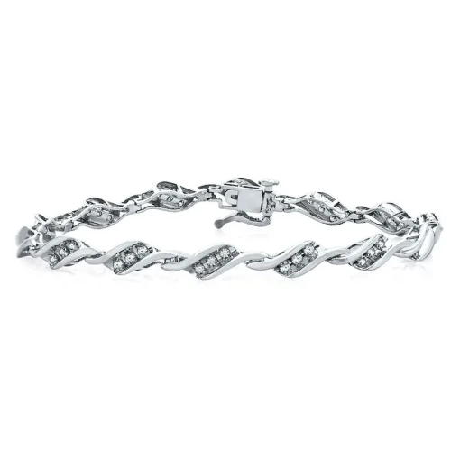 Diamond Bracelet With Bypass Links (1 Ct. Tw.)