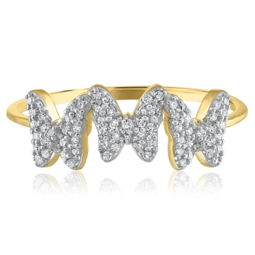 Diamond Butterfly Ring In 14K Yellow Gold (1/4 Ct. Tw.)