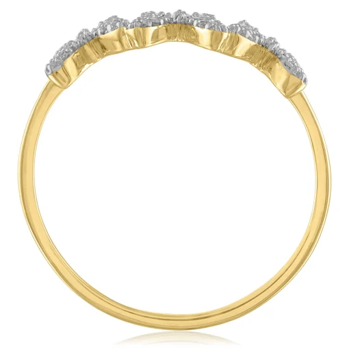 Diamond Butterfly Ring In 14K Yellow Gold (1/4 Ct. Tw.)