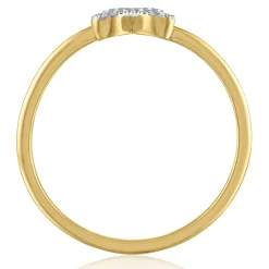 Diamond Butterfly Ring In 14K Yellow Gold (1/10 Ct.Tw.)