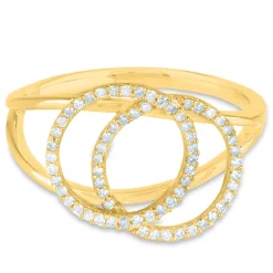 Diamond Circle Ring In 14K Yellow Gold (1/5 Ct. Tw.)