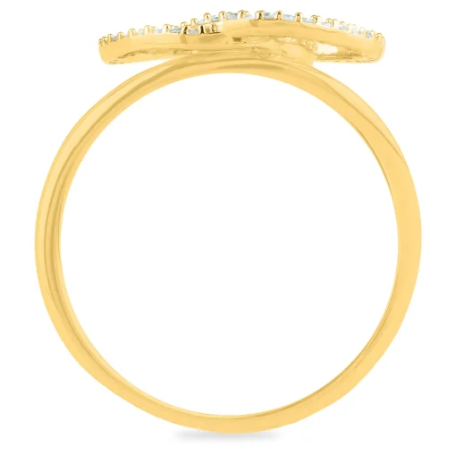 Diamond Circle Ring In 14K Yellow Gold (1/5 Ct. Tw.)