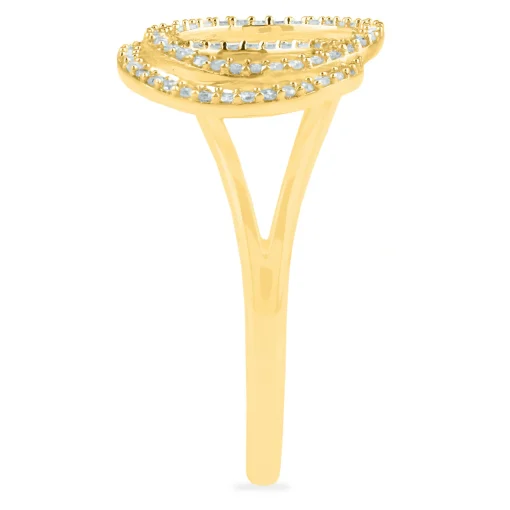 Diamond Circle Ring In 14K Yellow Gold (1/5 Ct. Tw.)
