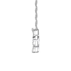 Diamond Clover Pendant In 10K White Gold (1/8 Ct. Tw.)