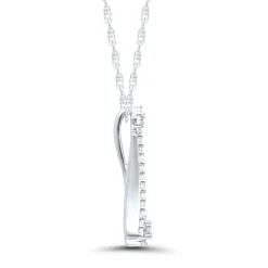 Diamond Cluster Pendant With Reverse 
