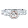 Diamond Cluster Promise Ring In Sterling Silver (1/10 Ct. Tw.)