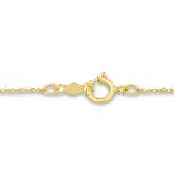 Diamond Cluster Wishbone Pendant Necklace In 10K Yellow Gold (1/4 Ct. Tw.)