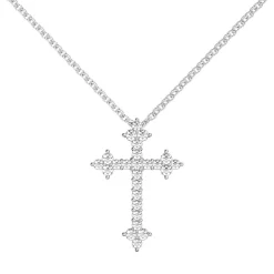 Diamond Cross Pendant In