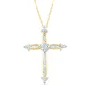 Diamond Cross Pendant In 10K Yellow Gold (1/3 Ct. Tw.)