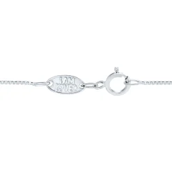 Diamond Cross Pendant In Sterling Silver & 14K Rose Gold