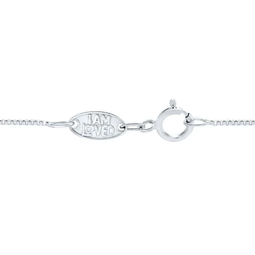 Diamond Cross Pendant In Sterling Silver & 14K Rose Gold