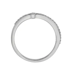 Diamond Cross Ring In Sterling Silver (1/8 Ct. Tw.)