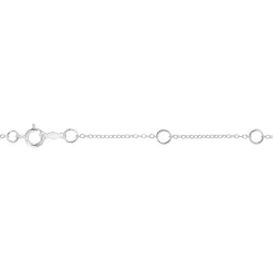 Diamond Dangle Necklace In 10K White Gold (1/3 Ct. Tw.)