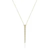 Diamond Drop Pendant In 10K Yellow Gold (1/2 Ct. Tw.)