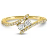 Diamond Fashion Ring In 10K Yellow Gold (1/2 Ct. Tw.)