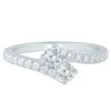 Diamond Fashion Ring In 10K White Gold (3/4 Ct. Tw.)