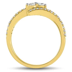 Diamond Fashion Ring In 10K Yellow Gold (1/2 Ct. Tw.)