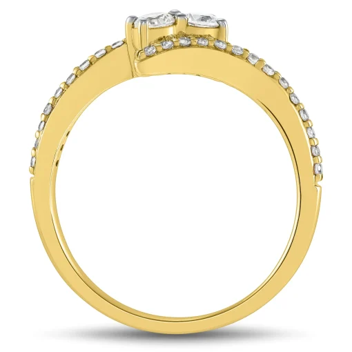Diamond Fashion Ring In 10K Yellow Gold (1/2 Ct. Tw.)