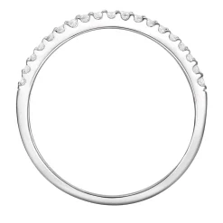 Diamond Four-Row Band In 10K White Gold (3/4 Ct. Tw.)
