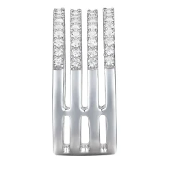 Diamond Four-Row Band In 10K White Gold (3/4 Ct. Tw.)