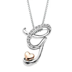 Diamond G Initial Necklace