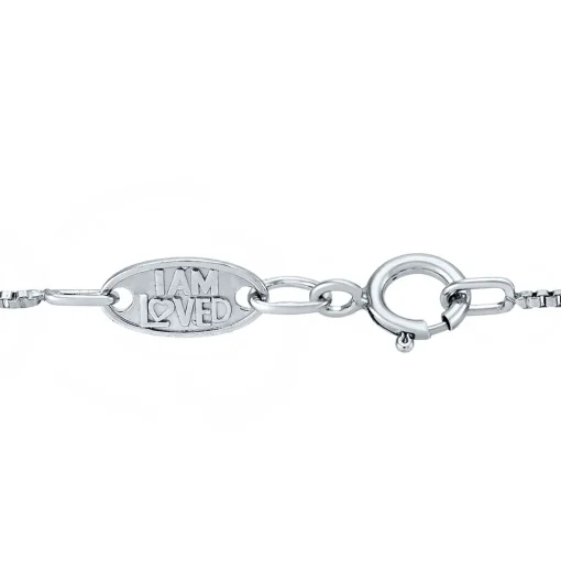 Diamond Heart Key Pendant In Sterling Silver