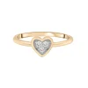 Diamond Heart Ring In 14K Yellow Gold (1/10 Ct. Tw.)