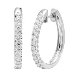 Diamond Hoop Earrings (3/8 Ct. Tw.)