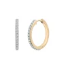 Diamond Hoop Earrings In Vermeil (1/2 Ct. Tw.)