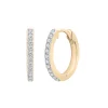 Diamond Huggie Hoop Earrings In Vermeil (1/4 Ct. Tw.)