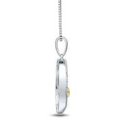 Diamond "I Am Loved" Pendant In Sterling Silver