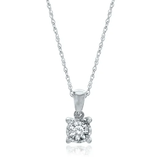 Diamond Illusion Pendant In