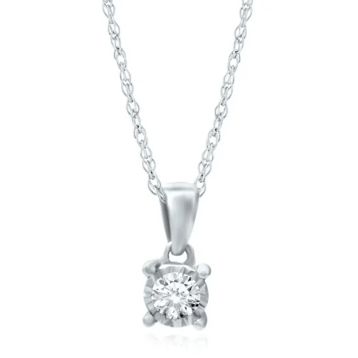 Diamond Illusion Pendant In