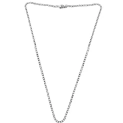 Diamond Illusion Tennis Necklace In 10K White Gold (1 Ct. Tw.)
