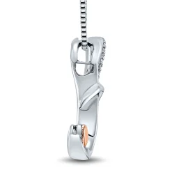 Diamond "K" Initial Pendant