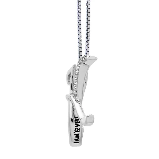 Diamond "K" Initial Pendant