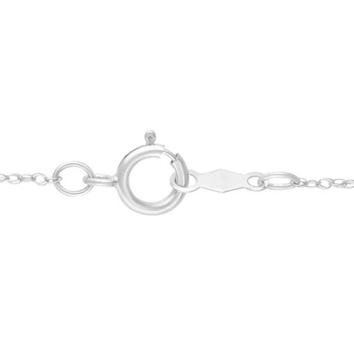 Diamond Kite-Set Cross Pendant In 10K White Gold (1/4 Ct. Tw.)