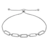 Diamond Link Bolo Bracelet In Sterling Silver (1/4 Ct. Tw.)