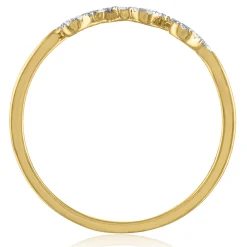 Diamond Love Ring In 14K Yellow Gold (1/7 Ct. Tw.)