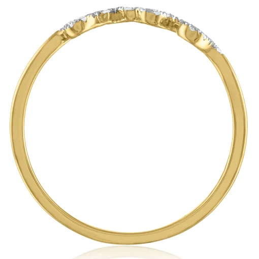 Diamond Love Ring In 14K Yellow Gold (1/7 Ct. Tw.)
