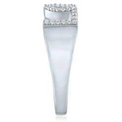 Diamond Love Ring In Sterling Silver (1/7 Ct. Tw.)