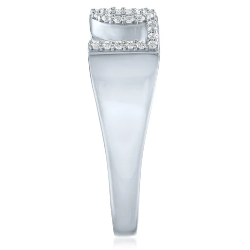 Diamond Love Ring In Sterling Silver (1/7 Ct. Tw.)