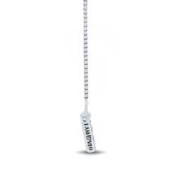 Diamond Mom Pendant In Sterling Silver & 14K Rose Gold