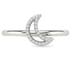 Diamond Moon Ring In 14K Gold (1/10 Ct. Tw.)
