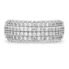 Diamond Multi-Row Anniversary Band In 10K White Gold (3/4 Ct. Tw.)