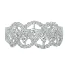 Diamond Open Ring In 10K White Gold (1/2 Ct. Tw.)