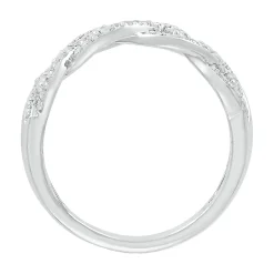 Diamond Open Ring In 10K White Gold (1/2 Ct. Tw.)