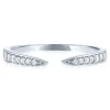 Diamond Open Stacking Band In 10K White Gold (1/10 Ct. Tw.)