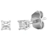 Diamond Princess-Cut Solitaire Stud Earrings In (1/3 Ct. Tw.)