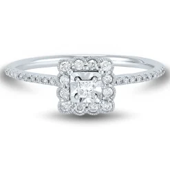 Diamond Promise Ring In 10K White Gold (1/4 Ct. Tw.)